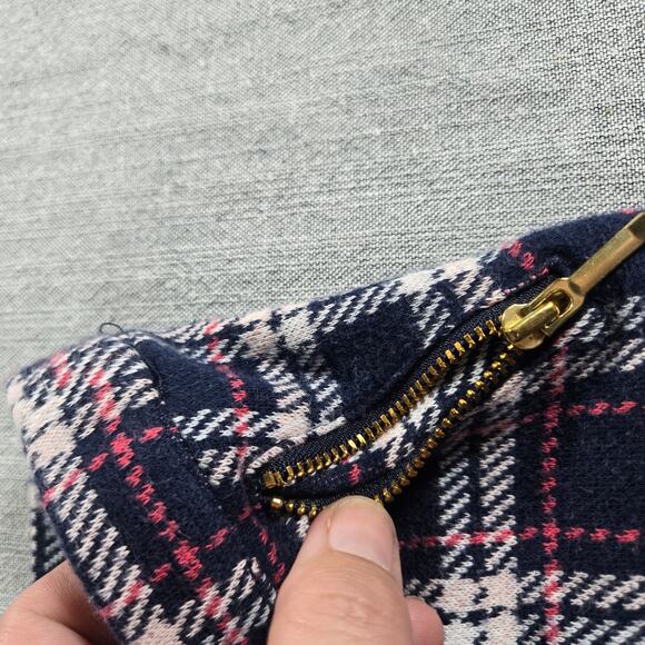 Janie And Jack Toddler Girls 18-24 Month Tartan Plaid Leggings Navy Pink White - Picture 3 of 6